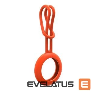 Smart tag accessories iLike  AirTag Silicone Keychain Loop Case Orange