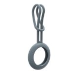 Smart tag accessories iLike  AirTag Silicone Keychain Loop Case Grey Blue