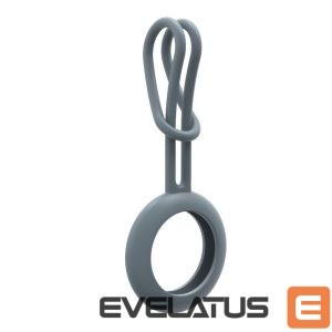 Smart tag accessories iLike  AirTag Silicone Keychain Loop Case Grey Blue