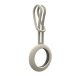 Smart tag accessories iLike  AirTag Silicone Keychain Loop Case White