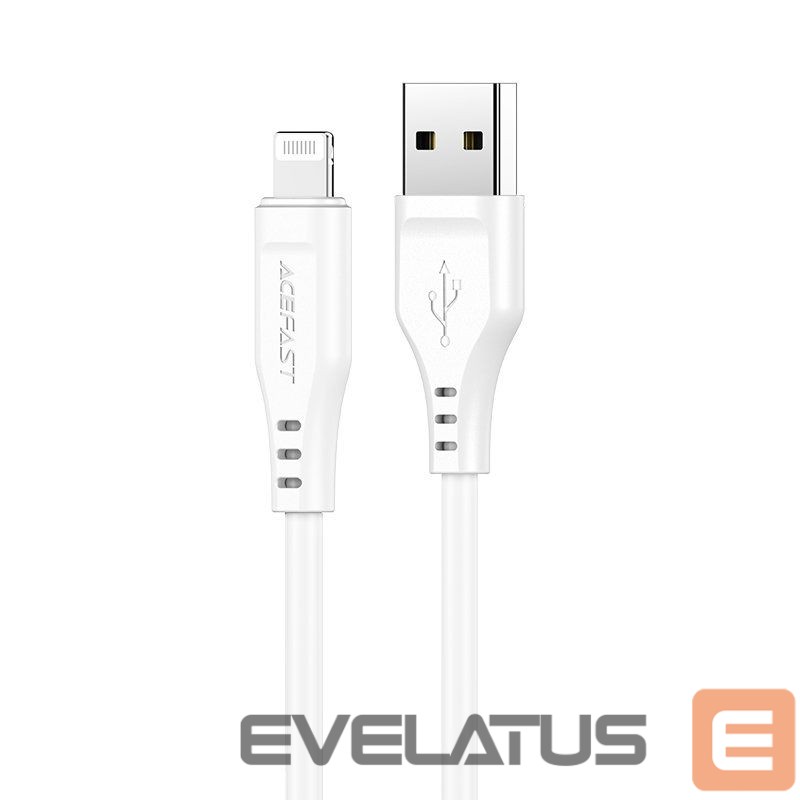 Cable Acefast Apple Lightning to USB 1.2m 2.4A MFI Cable White