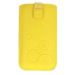 Case universal pocket iLike Universal Leather Pocket Case XL Yellow