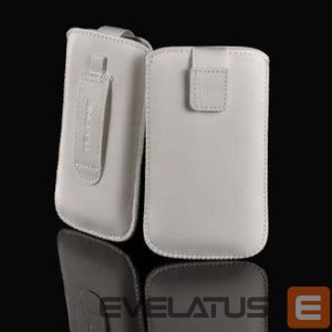 Case universal pocket iLike Universal Leather Pocket Case XS White