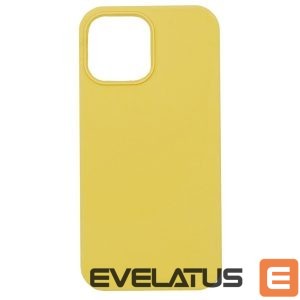 Back panel cover Evelatus Apple iPhone 12 Pro Max Premium Soft Touch Silicone Case Yellow