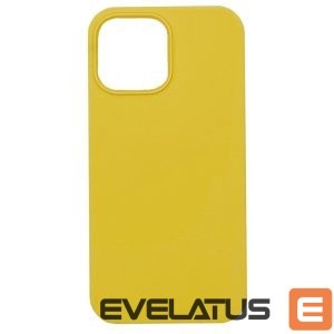Back panel cover Evelatus Apple iPhone 13 Pro Max Premium Soft TouchSilicone Case Yellow