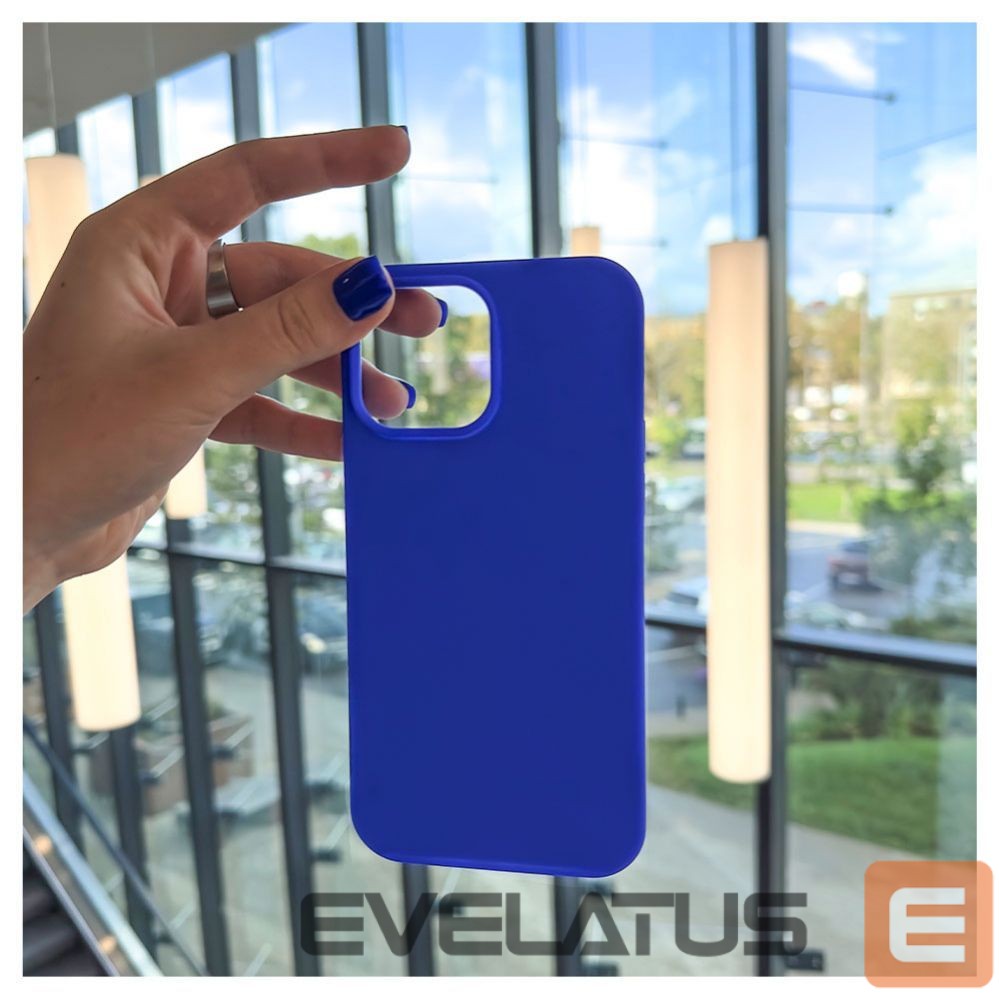 Back panel cover Evelatus Apple Evelatus iPhone 13 Pro Max Premium Soft Touch Silicone Case Dark Blue