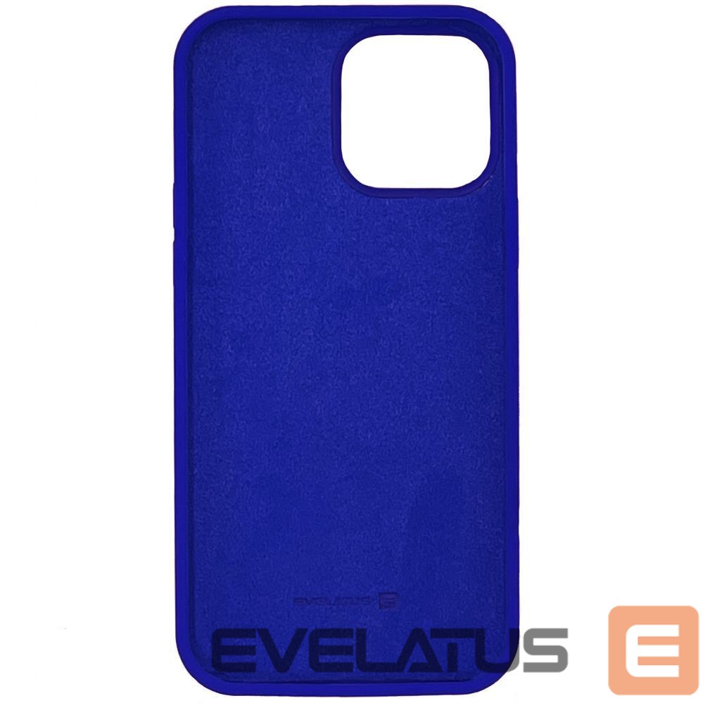 Back panel cover Evelatus Apple Evelatus iPhone 13 Pro Max Premium Soft Touch Silicone Case Dark Blue