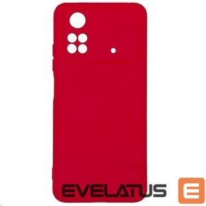 Back panel cover Evelatus Xiaomi Poco X4 Pro 5G Premium Soft Touch Silicone Case Red