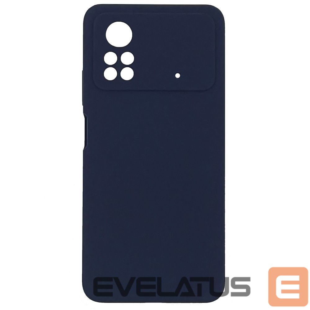Back panel cover Evelatus Xiaomi Poco X4 Pro 5G Premium Soft Touch Silicone Case Blue