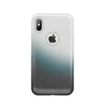 Back panel cover iLike Apple iPhone X / iPhone XS Gradient Glitter 3in1 case Smoked