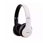 Wireless headphones iWear  BITS Noise Cancell Foldable Bluetooth 5.0 Wireless Headset FM Radio / MP3 Mico SD and Phone White
