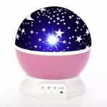 LED bulb Elight  L1 2in1 Star Sky projector and Night lamp with 4x AAA / USB Cable 220V Power Pink