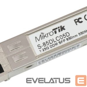 Server - Other Accessories Mikrotik  S-85DLC05D SFP, Multi-Mode Fiber, Dual LC, 10/100/1000 Mbit/s, Wavelength 850 nm, Maximum transfer distance 550 m, -40 to 70C 