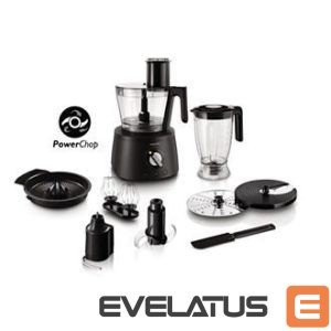 Mixers and blenders Philips  Avance Collection Food processor Black, 1000 W, Number of speeds 12, 2.2 L 