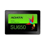 Hard drive SSD ADATA  SSD||SU650|256GB|SATA 3.0|3D NAND|Write speed 450 MBytes/sec|Read speed 520 MBytes/sec|2,5"|TBW 140 TB|MTBF 2000000 hours|ASU650SS-256GT-R 