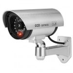 Video camera iWear  IR1 CCTV IR Outdoor Home Security Duymmy Fake Camera with flashing red light 2x AA battery Sil 
