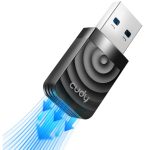 Routers Cudy  Cudy WU1300S AirMax AC1300 Dual Band WiFi USB Adapter USB 3.0 High Speed High Gain Black 