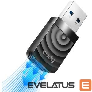 Routers Cudy  Cudy WU1300S AirMax AC1300 Dual Band WiFi USB Adapter USB 3.0 High Speed High Gain Black 