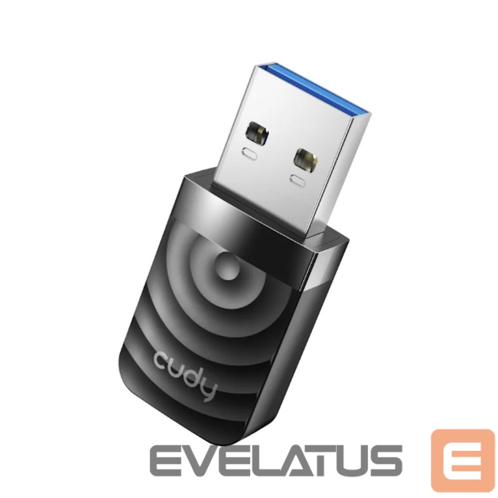 Routers Cudy Cudy WU1300S AirMax AC1300 Dual Band WiFi USB Adapter USB 3.0 High Speed High Gain Black