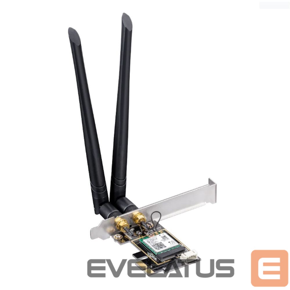 Routers Cudy WE3000 AirMax AX3000 WiFi 6 Bluetooth 5.0 PCIe Adapter Intel AX200 Dual Band 2 Antennas Black