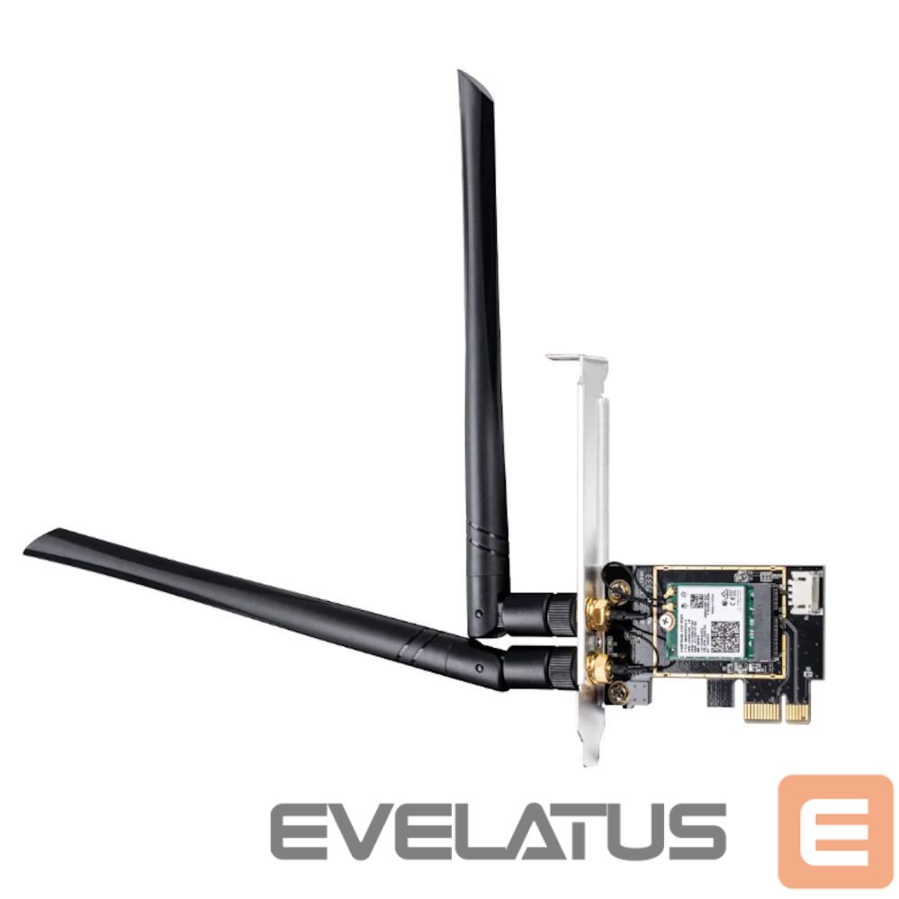 Routers Cudy WE3000 AirMax AX3000 WiFi 6 Bluetooth 5.0 PCIe Adapter Intel AX200 Dual Band 2 Antennas Black
