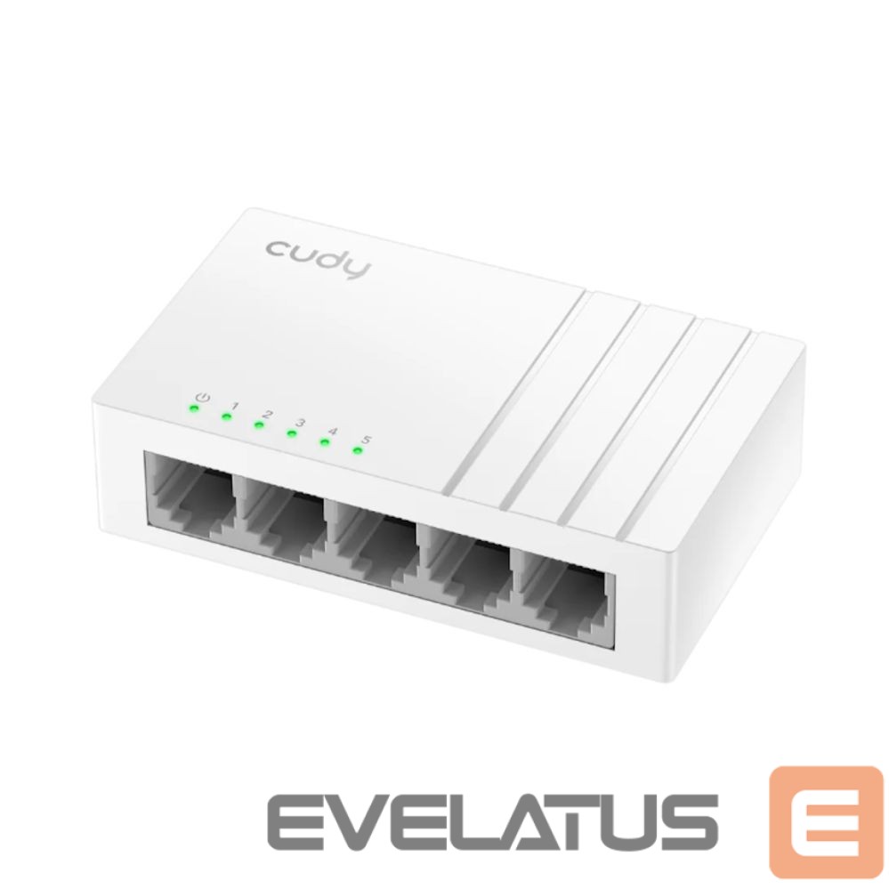 Routers Cudy GS105U NetSwitch 5-Port Gigabit Switch USB-C Power IGMP QoS Loop Prevention Black