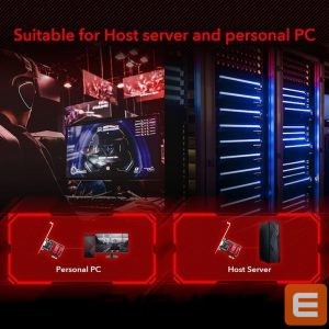 Routers Cudy  PE25 NetPro 2.5G Ethernet PCIe Adapter Realtek Chipset VLAN Jumbo Frame Flow Control Black 