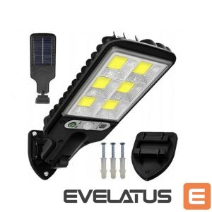 LED Flashlight Elight  LU17 Solar LED Street Light 120 COB PIR Sensor + Waterproof Design ABS Construction Black
