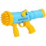Toys iLike  Bubble Gun 32 hole Soap Bubble Gun with bottle holder for Indoor Kids Party & Outdoor Games 