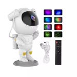 LED Spotlight CP  3D Astronout 360 degree Rotate Head Star Sky & Nebula projector with Remote White