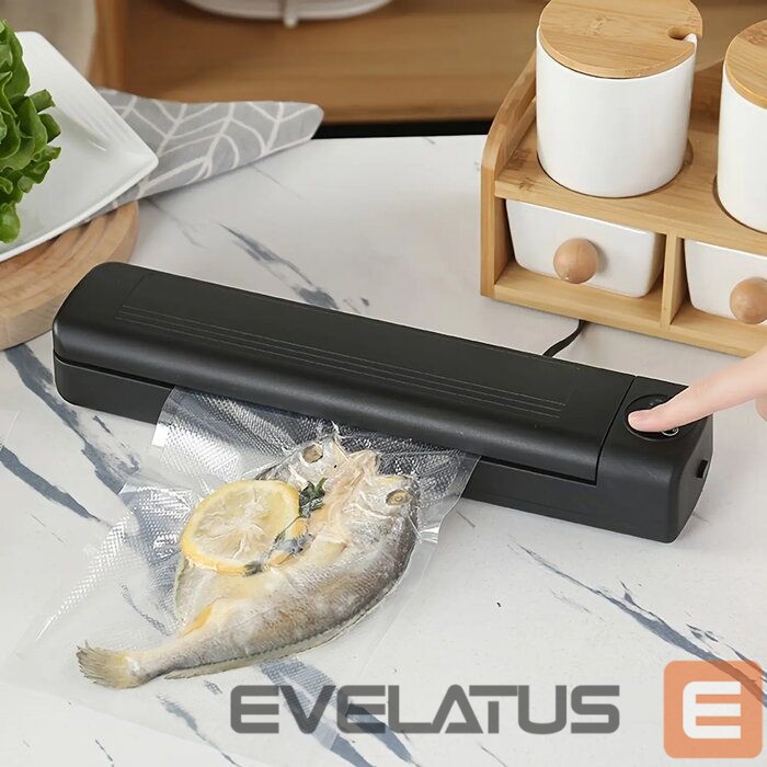 Vacuum dishes IVY VCM1 Vacuum Sealer Machine for Food Storage with LED Display Black