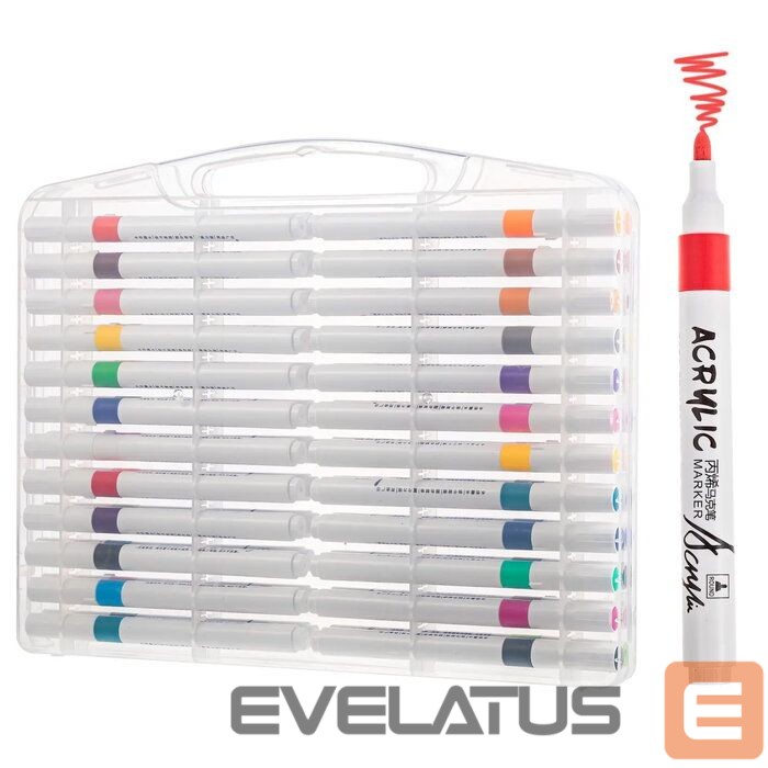 Toys iLike Marker Set 48 Colors Dual-Tip Professional Drawing Markers Multicolor