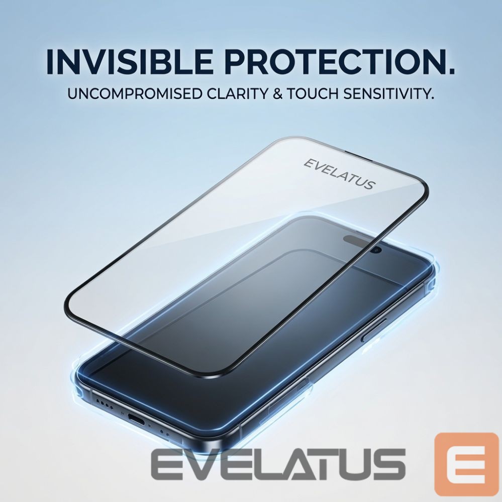Protective glass Evelatus Apple iPhone 13 / 14 Flip Glass Magic Easy Install Box - Screen Protector