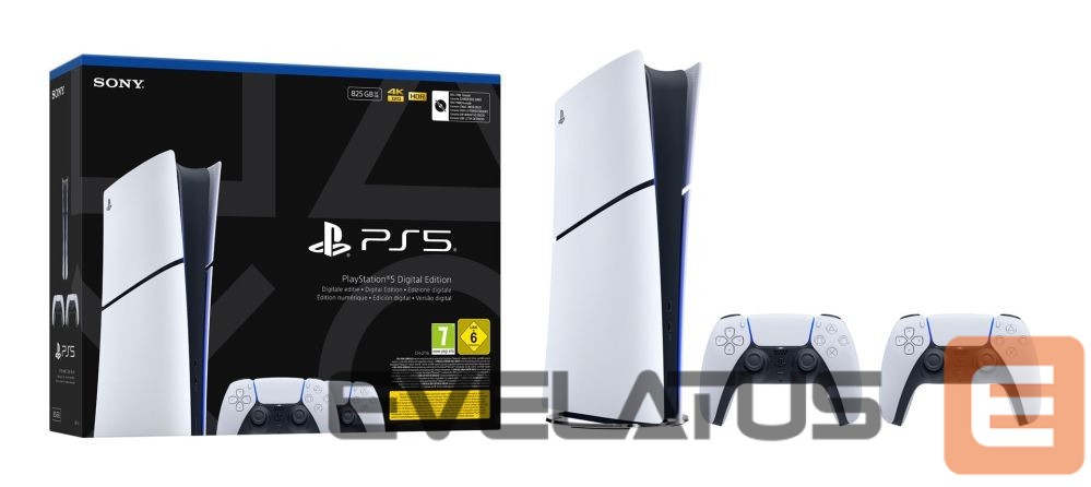 Gaming console Sony Sony Playstation 5 Slim Digital 825GB + 2 Controller White