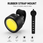 Bicycle accessory iLike  JOHORSE 50LM USB Rechargeable Bike Tail Light, Type-C Charging, 5 Lighting Modes, IPX4 Waterproof LED Bicycle Rear Safety Light Black