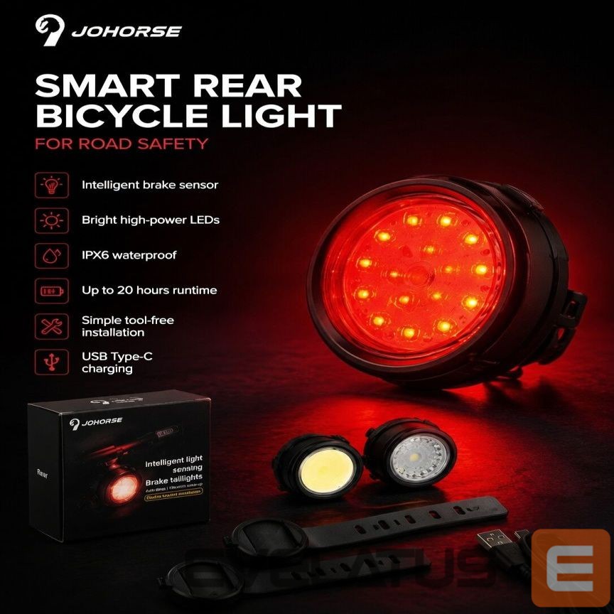 Bicycle accessory iLike Johorse CB-18164 COB Bicycle Light Set (White & Red)