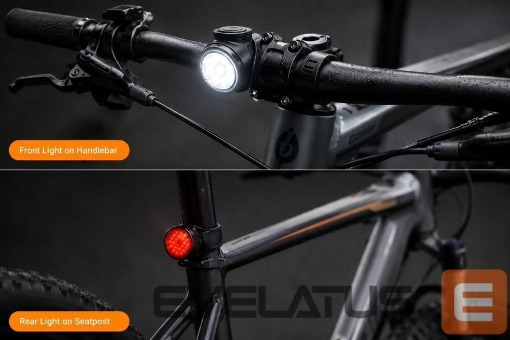 Bicycle accessory iLike Johorse CB-18164 COB Bicycle Light Set (White & Red)