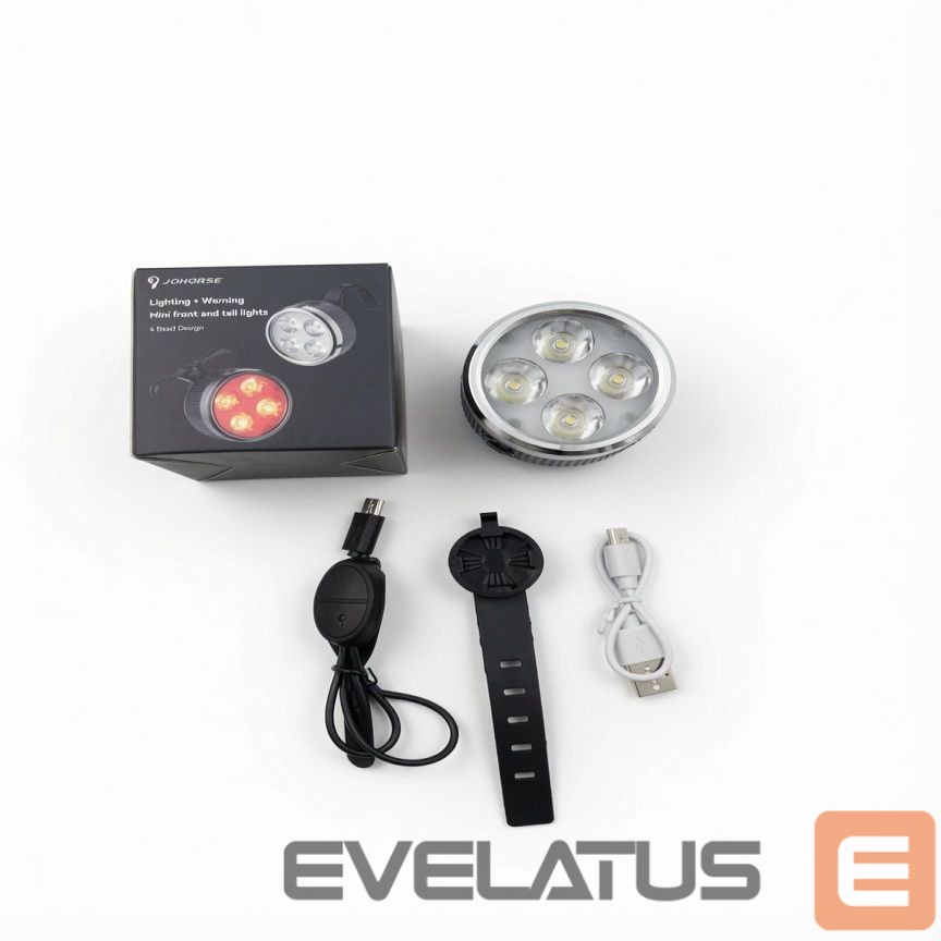 Bicycle accessory iLike Rechargeable Bike Headlight with 120dB Horn, 280 Lumens, 4 Light Modes, USB Rechargeable, Wireless Remote Control