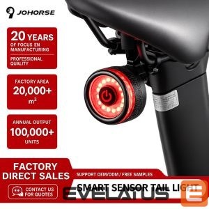 Bicycle accessory iLike  Smart Bike Tail Light, USB Rechargeable LED Bicycle Rear Light with Brake Sensor, Auto Sleep Mode & Vibration Wake-Up 
