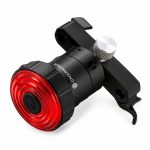 Bicycle accessory iLike  Smart USB Rechargeable Bike Tail Light with Brake Sensor, 7 Lighting Modes, IPX5 Waterproof, Aluminum Bicycle Rear Light, Seat Rail Mount 