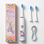 Toothbrush iLike  Kids W3 Electric Toothbrush (Battery-Powered) +3 attachments White