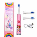 Toothbrush iLike  Kids W3 Electric Toothbrush (Battery-Powered) +3 attachments Pink