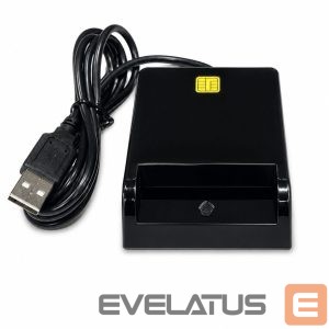 Converter iLike  USB Smart Card Reader, Contact IC Card Reader for Digital Signature, eID, Banking & Government Cards Black