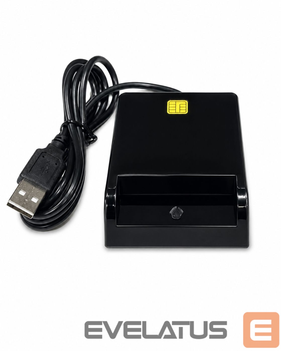 Converter iLike USB Smart Card Reader, Contact IC Card Reader for Digital Signature, eID, Banking & Government Cards Black
