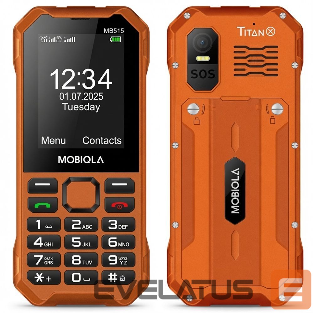 Smartphone Mobiola MB510 TitanX Orange