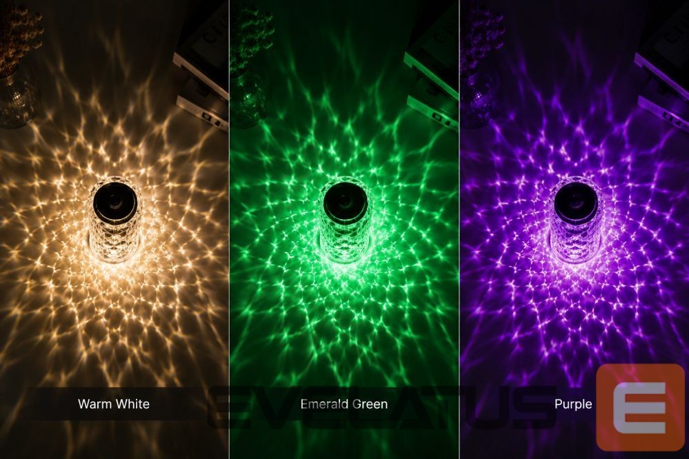 Desc lamp iLike Crystal Bubble Touch RGB LED Table Lamp with Bluetooth Speaker