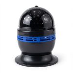 LED Spotlight iLike  RGB Crystal Ball Light, 180° Rotating Party Projector with Remote Black