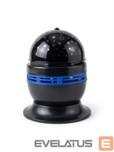 LED Spotlight iLike  RGB Crystal Ball Light, 180° Rotating Party Projector with Remote Black