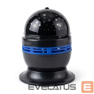 LED Spotlight iLike  RGB Crystal Ball Light, 180° Rotating Party Projector with Remote Black