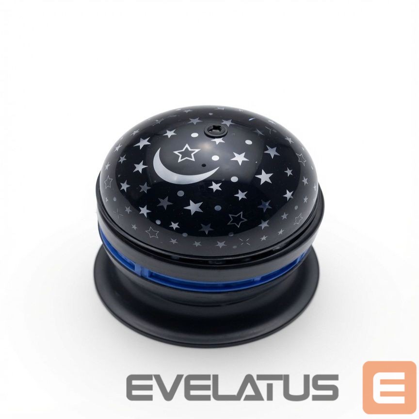 LED Spotlight iLike RGB Crystal Ball Light, 180° Rotating Party Projector with Remote Black